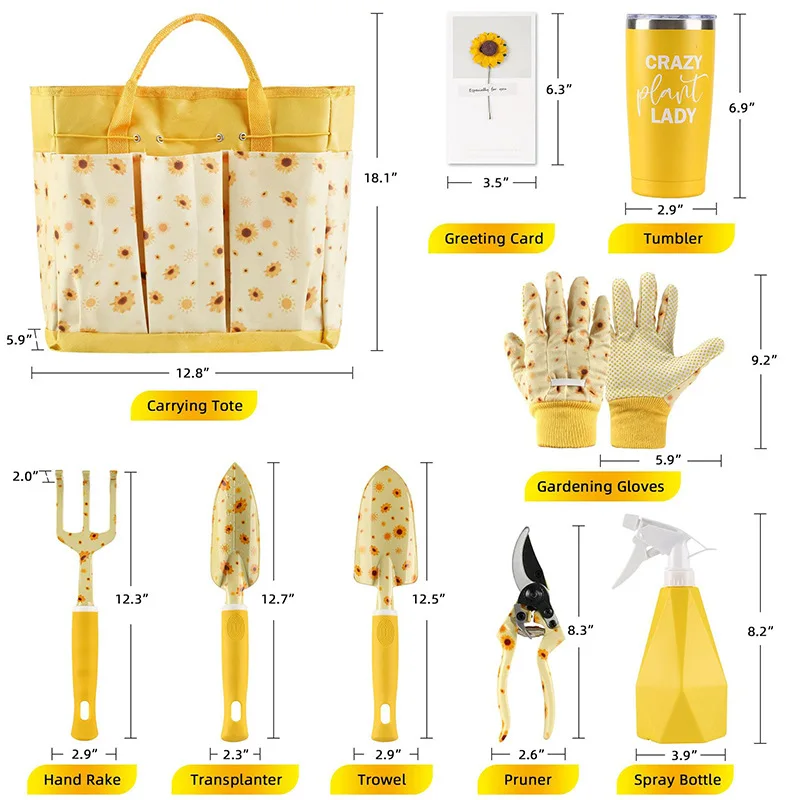 Gardening Tools Kids - Wytrzymały Zestaw Narzędzi Ogrodowych Damski Uroczy