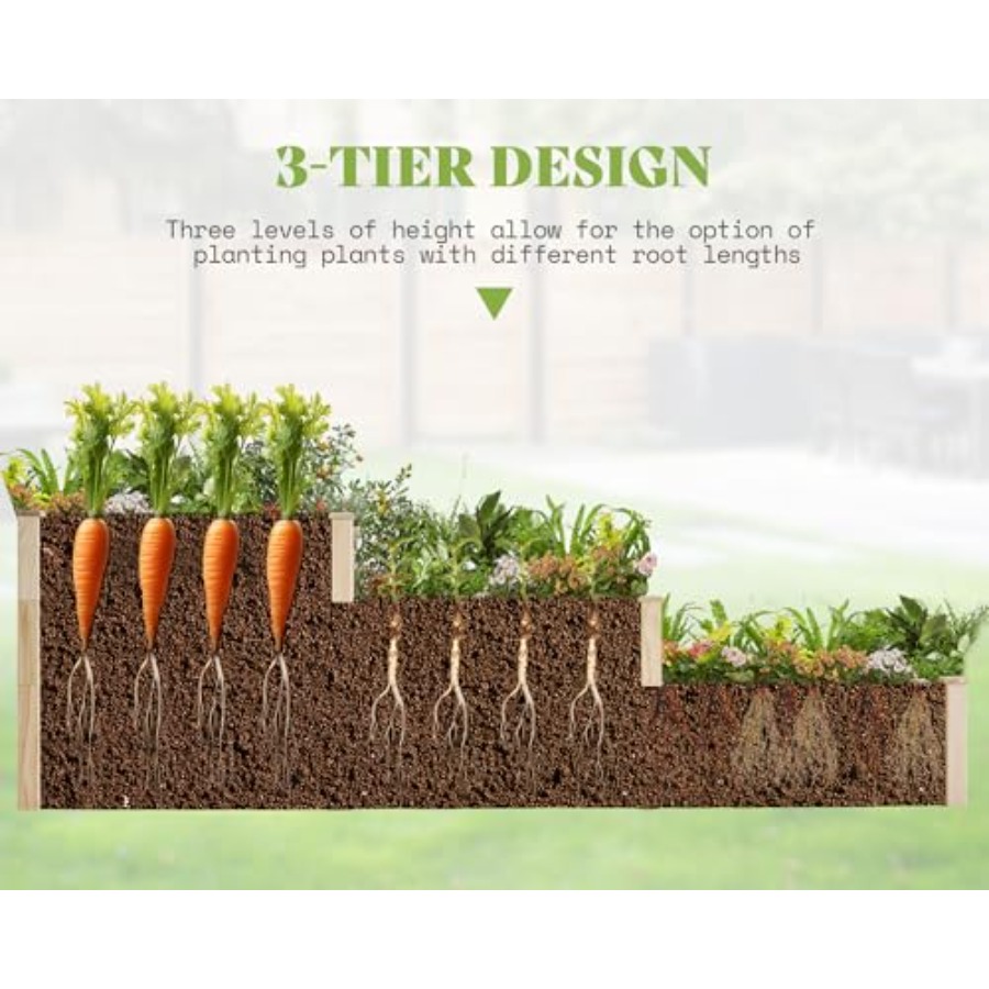 Podwyższona grządka ogrodowa 3 – Gardening Tools Wooden recenzja i cena